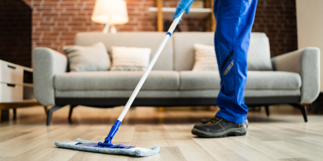 Property being deep cleaned Leeds