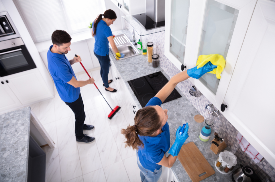 A property undergoing end of tenancy cleaning in Leeds.